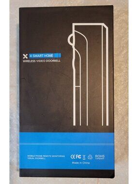 X Smart Home Wireless Video Doorbell Mobile Phone Remote Monitoring - New